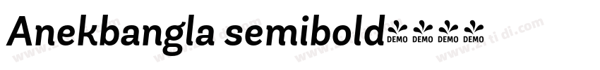 Anekbangla semibold字体转换